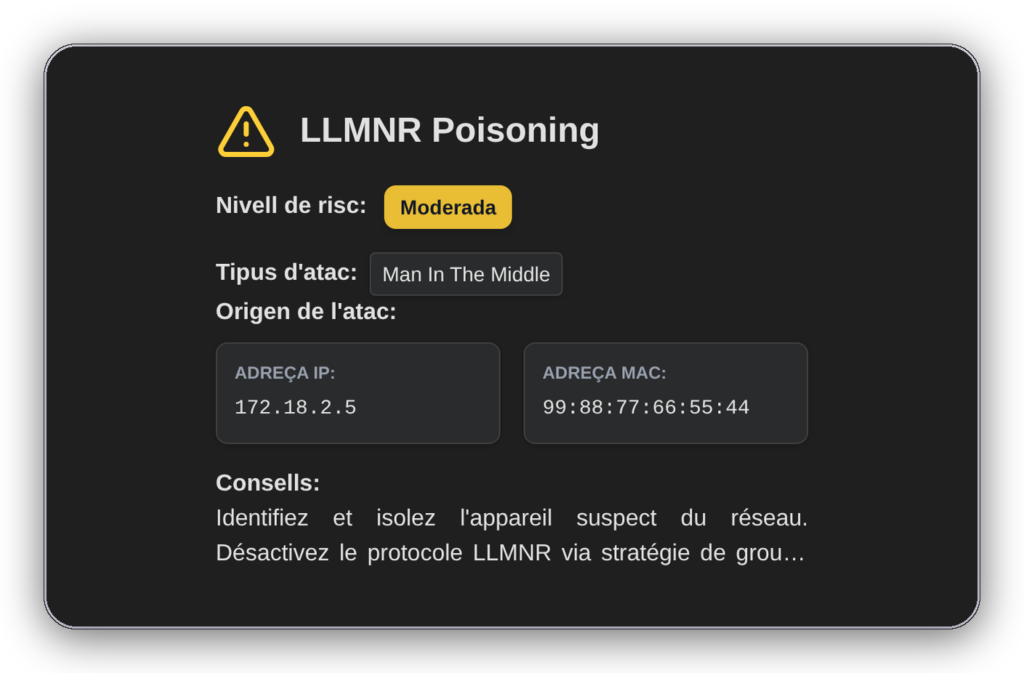 Detecció d'atacs Oxyscan: alertes d'intrusió en temps real a la xarxa