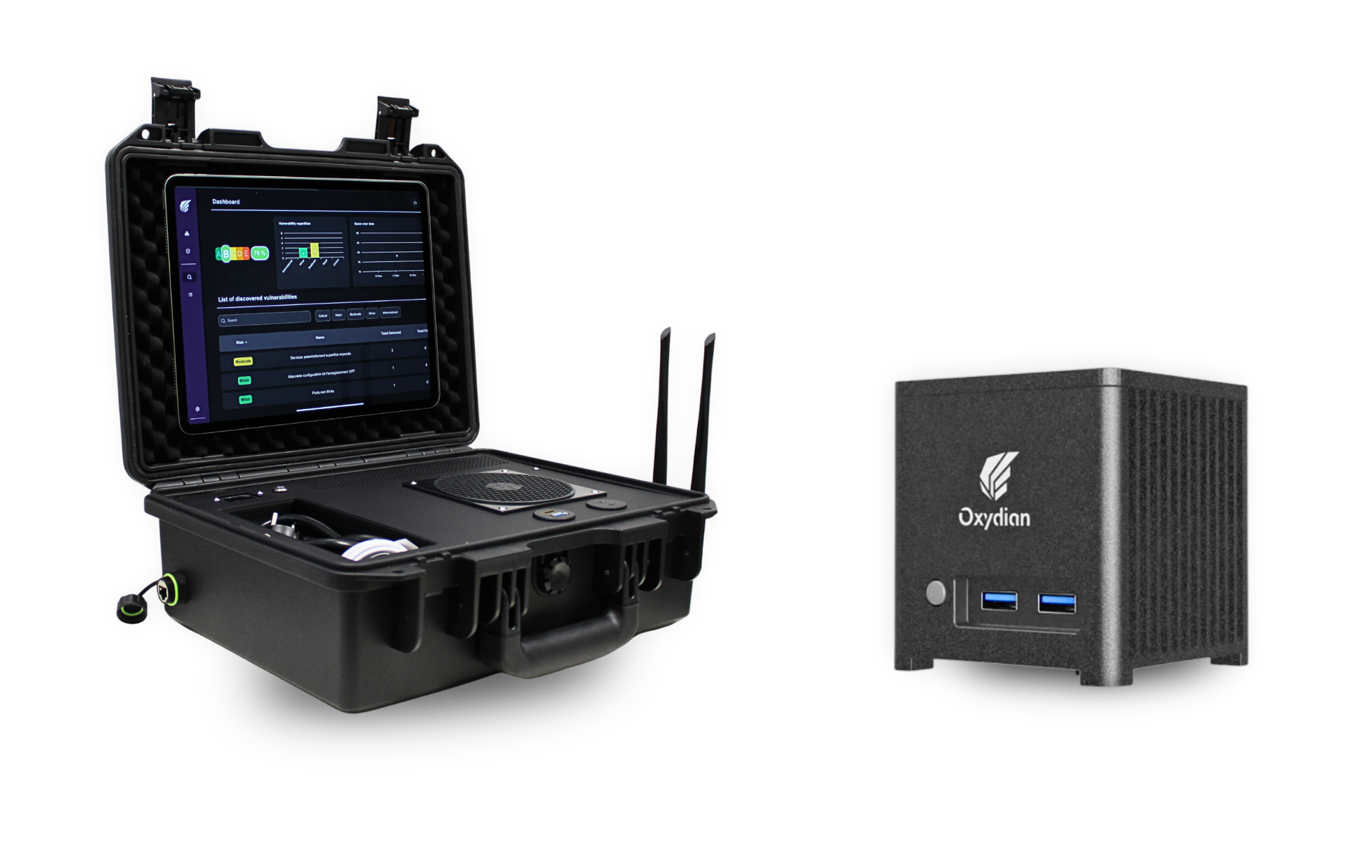 La Valise Oxyscan et la BOX Oxyscan, boîtiers d'audit de cybersécurité